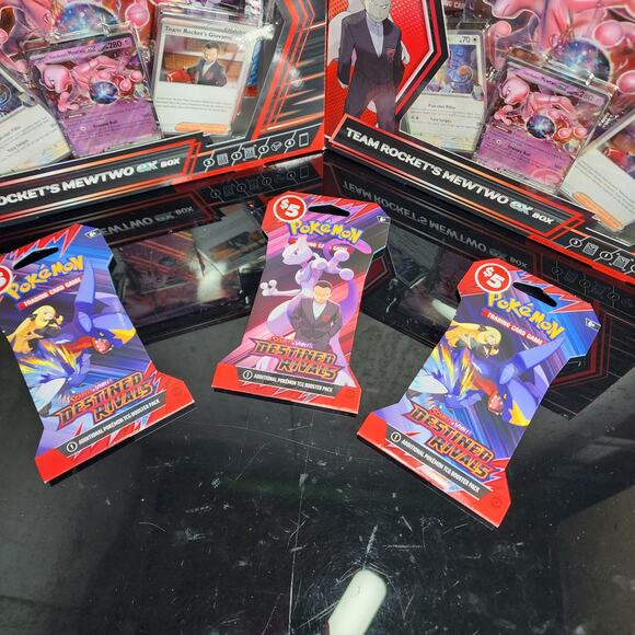 2x Pokemon Mewtwo EX Box + 3x Destined Rivals Packs Sealed Bundle Lot - Picture 4 of 4
